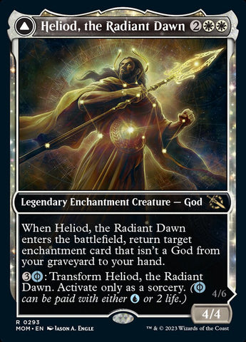 Heliod, el amanecer radiante // Heliod, el eclipse deformado (Showcase Planar Booster Fun) [La marcha de la máquina] 