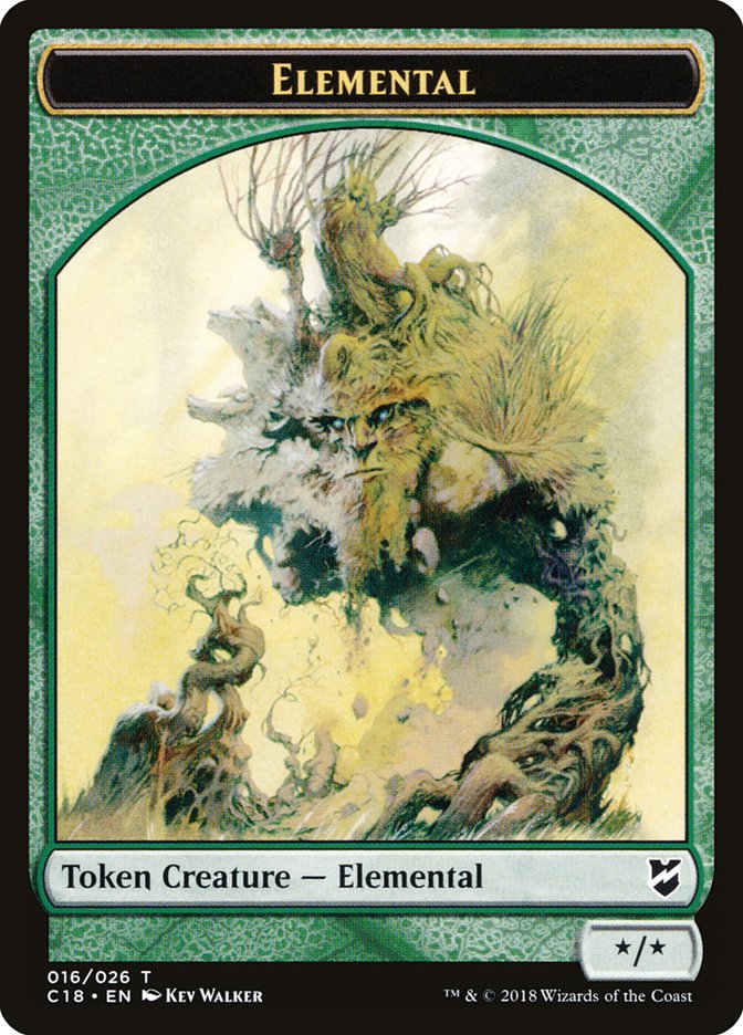 Cat Warrior // Ficha elemental de doble cara [Fichas Commander 2018] 