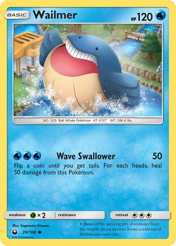 Wailmer (39/168) [Sol y Luna: Tormenta Celestial] 