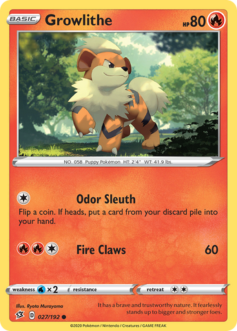 Growlithe (027/192) [Espada y escudo: Choque rebelde] 