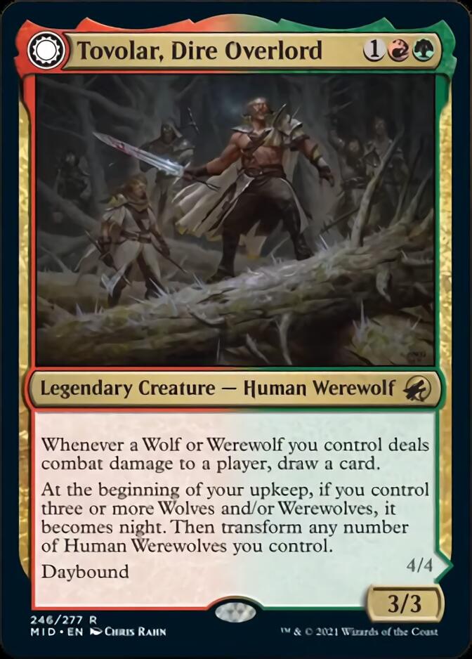 Tovolar, Señor Supremo // Tovolar, el Azote de Medianoche [Innistrad: Caza de Medianoche] 