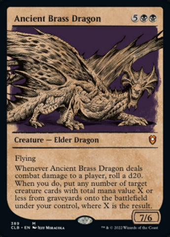 Dragón de latón antiguo (escaparate) [Commander Legends: Battle for Baldur's Gate] 