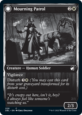 Patrulla de luto // Aparición de la mañana [Innistrad: Doble función] 