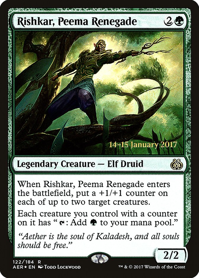 Rishkar, Peema Renegade [Promociones de presentación de Aether Revolt] 