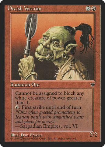 Veterano orco (Dan Frazier) [Fallen Empires] 