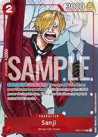 Sanji (arte alternativo) [Tarjetas de promoción de One Piece] 
