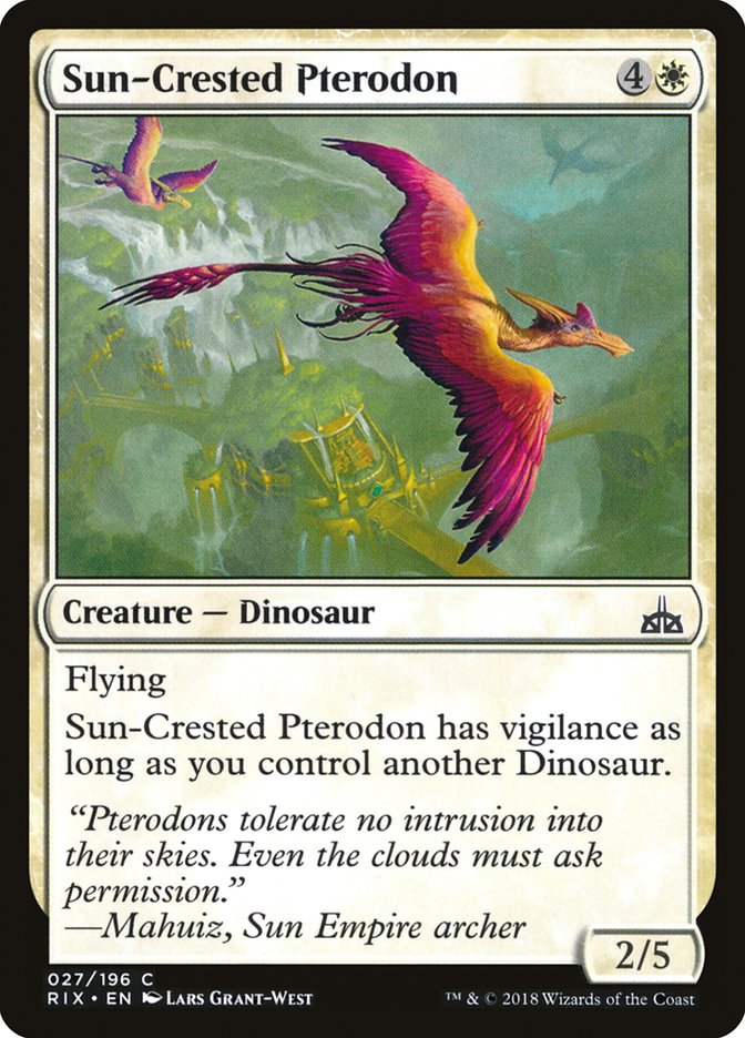 Pterodon crestado del sol [Rivales de Ixalan] 