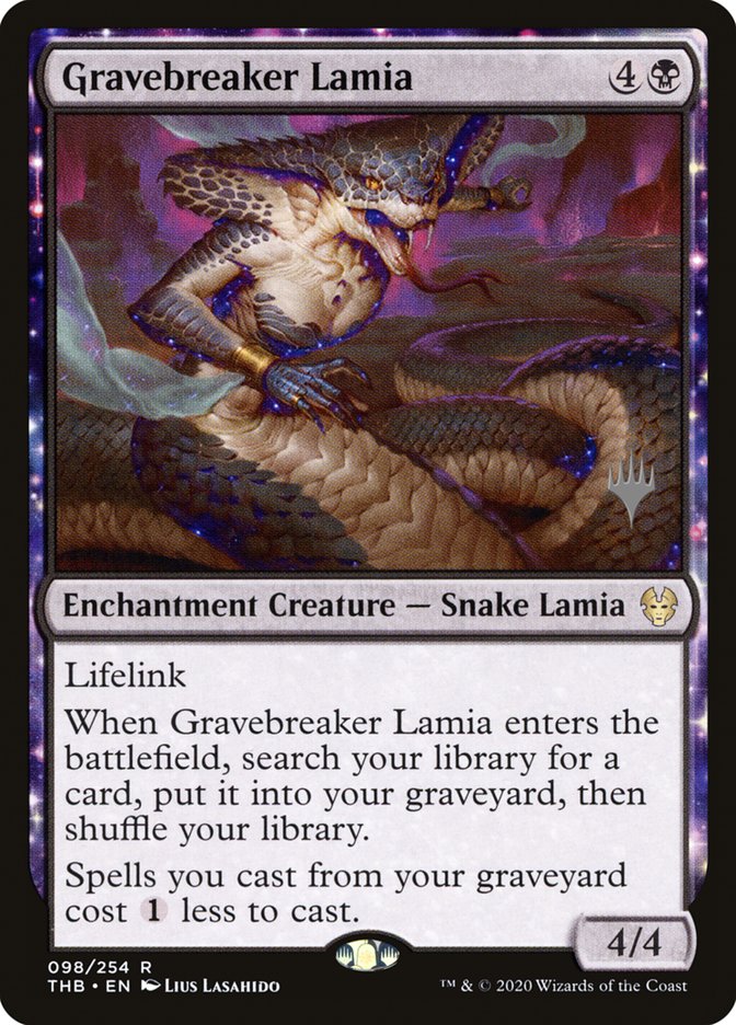 Gravebreaker Lamia (Paquete promocional) [Promociones de Theros Beyond Death] 