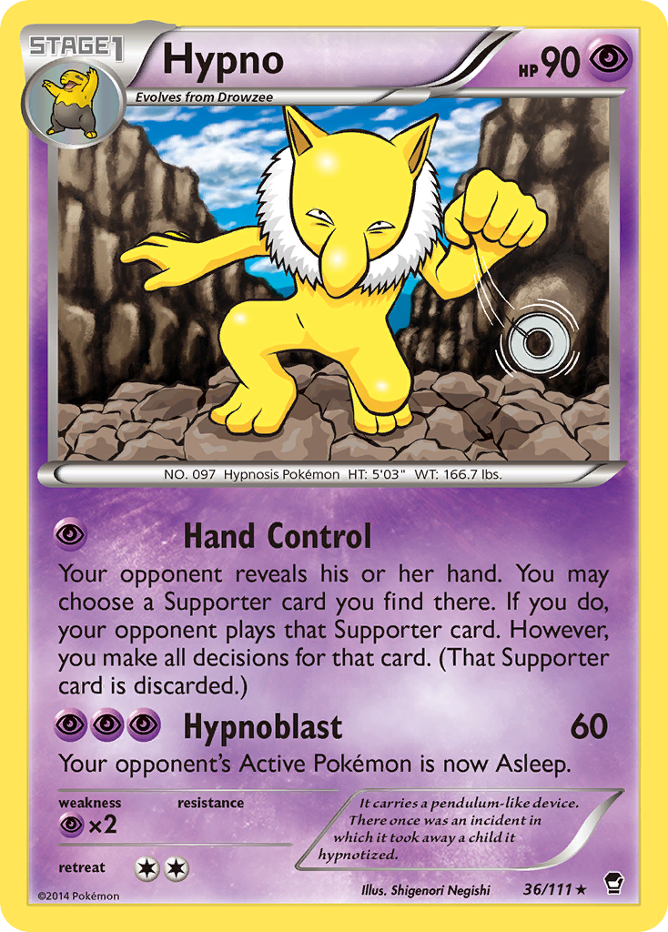 Hypno (36/111) [XY: Puños furiosos] 