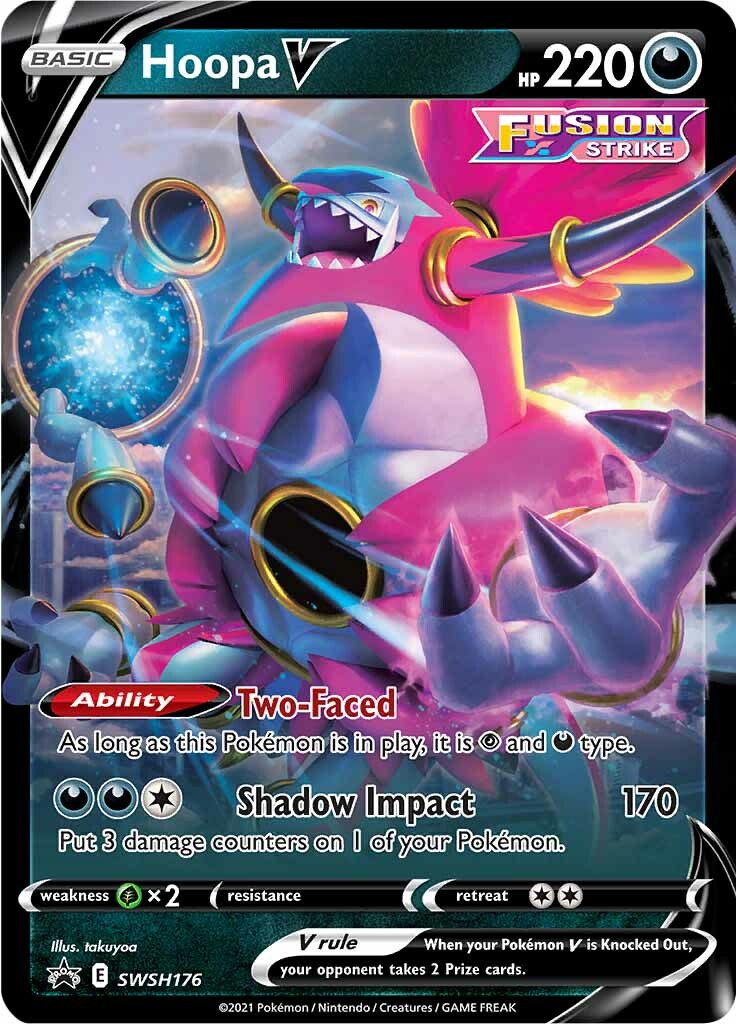 Hoopa V (SWSH176) [Espada y escudo: Promociones de Black Star] 