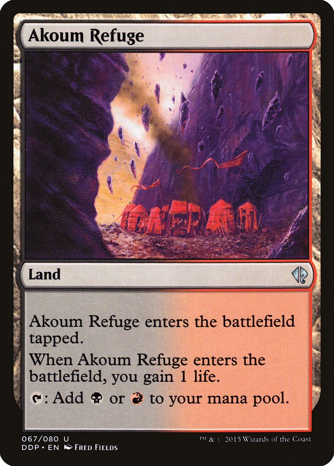 Refugio Akoum [Mazos de duelo: Zendikar contra Eldrazi] 