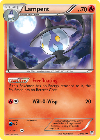 Lampent (22/135) [Blanco y negro: Tormenta de plasma] 