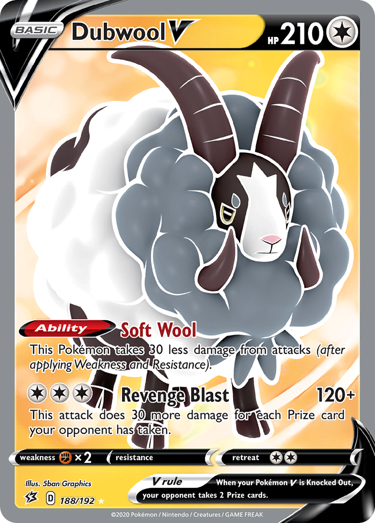 Dubwool V (188/192) [Espada y escudo: Choque rebelde] 