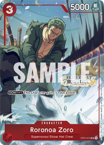 Roronoa Zoro (Copa del Tesoro) [Tarjetas de promoción de One Piece] 