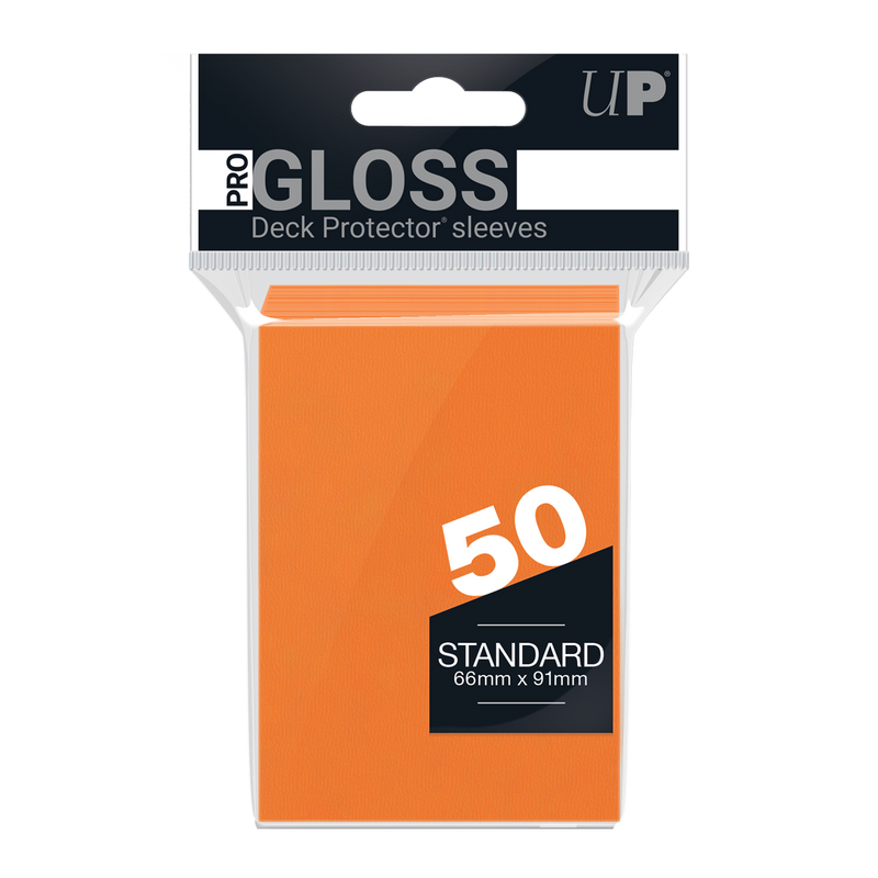 Ultra PRO: Fundas estándar de 50 ct - PRO-Gloss (naranja) 