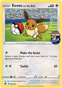 Eevee en la pelota (002/005) [Tarjetas varias] 