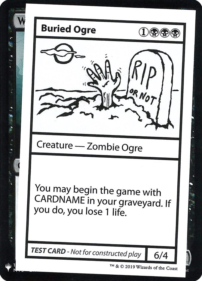 Ogro enterrado [Tarjetas de prueba de juego de refuerzo misterioso] 