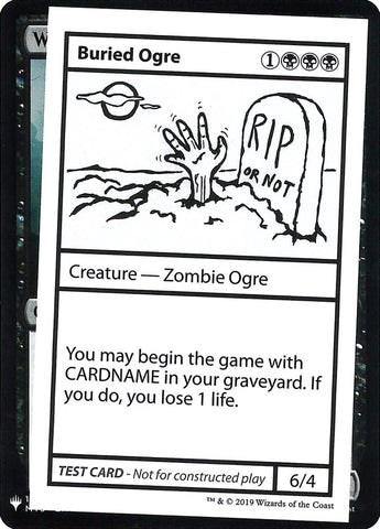 Ogro enterrado [Tarjetas de prueba de juego de refuerzo misterioso] 