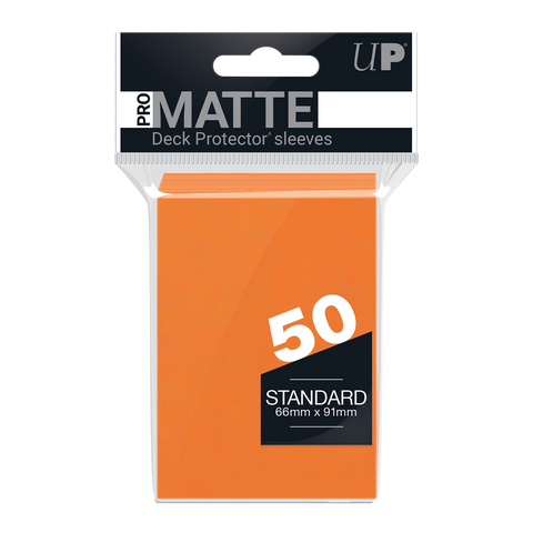 Ultra PRO: Fundas estándar de 50 ct - PRO-Matte (naranja) 