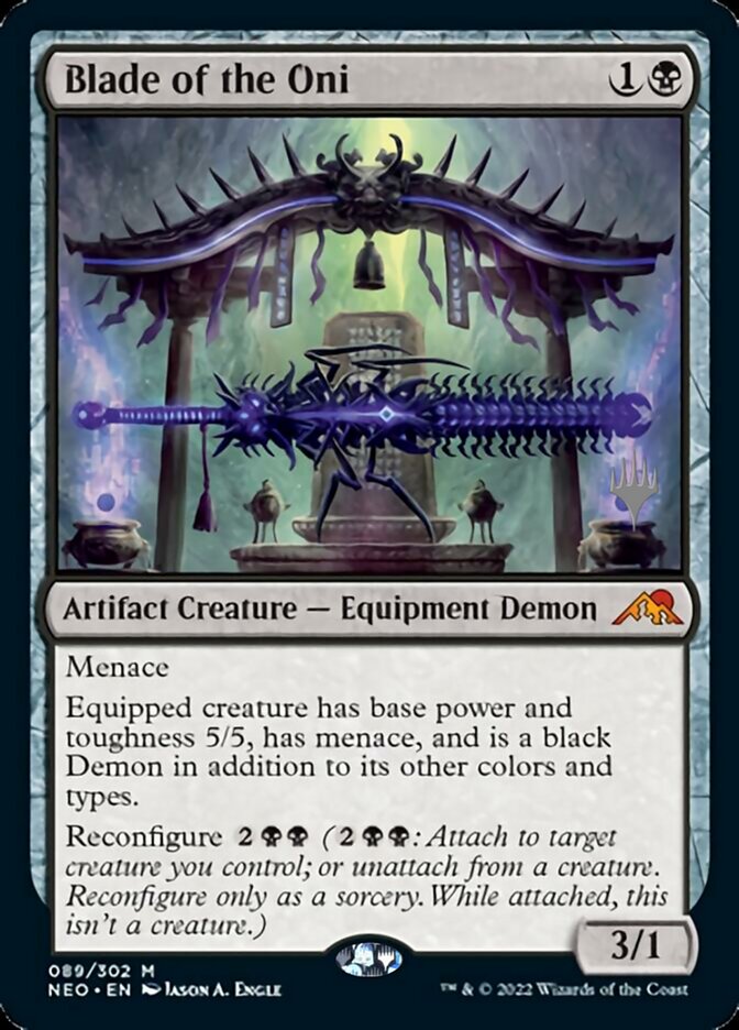 Blade of the Oni (Paquete promocional) [Kamigawa: Neon Dynasty Promos] 