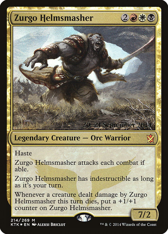 Zurgo Helmsmasher [Promociones de presentación de Khans of Tarkir] 
