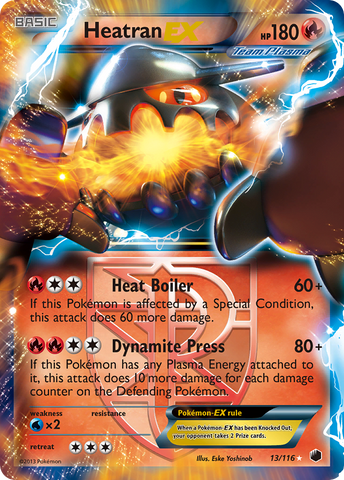 Heatran EX (13/116) [Blanco y negro: Congelación de plasma] 