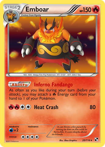 Emboar (20/114) [Blanco y negro: Conjunto básico] 