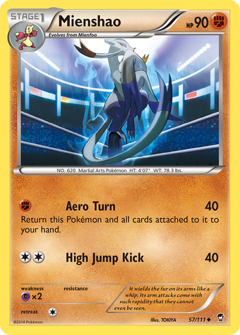 Mienshao (57/111) [XY: Puños furiosos] 