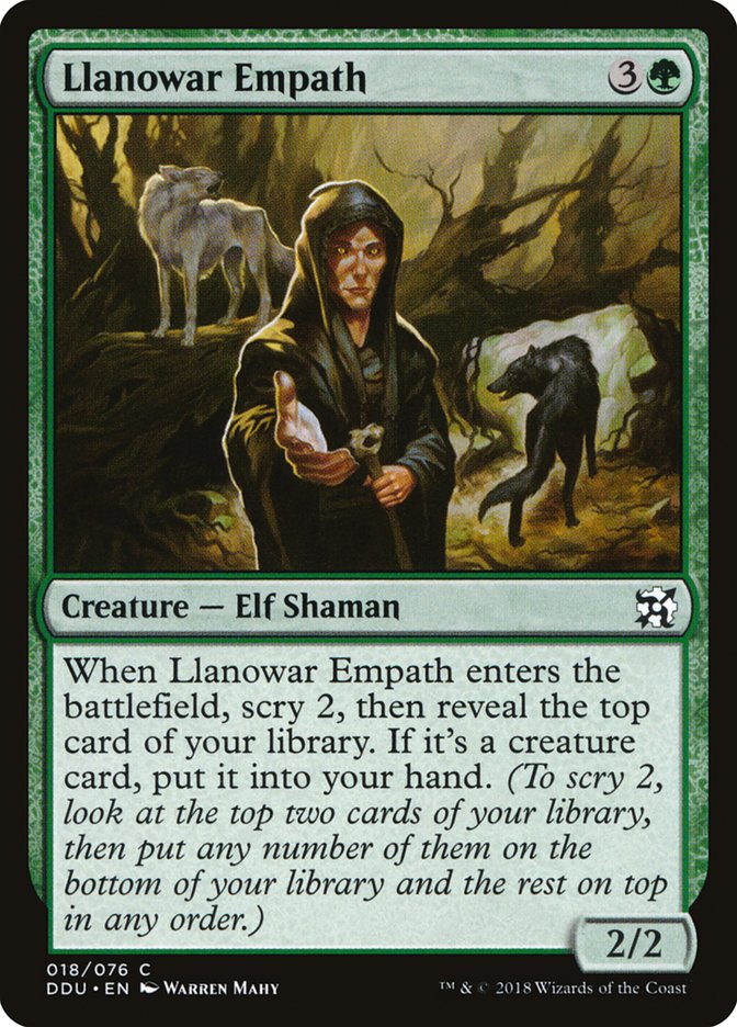 Llanowar Empath [Mazos de duelo: Elfos contra inventores] 