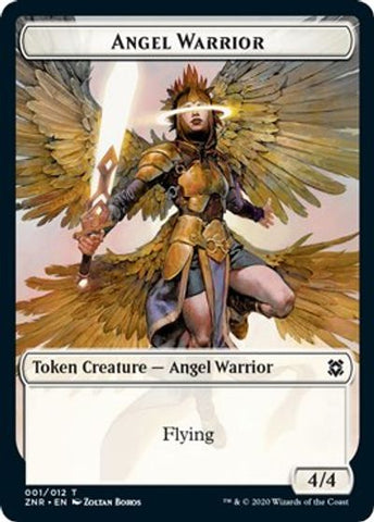 Angel Warrior // Ficha de doble cara Tiburón [Challenger Decks 2021 Tokens] 