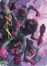 Tarjeta de arte Hagi Mob (firma estampada en oro) [Serie de arte Kaldheim] 
