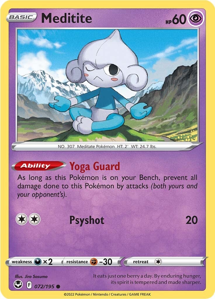 Meditita (072/195) [Espada y escudo: Tempestad de plata] 