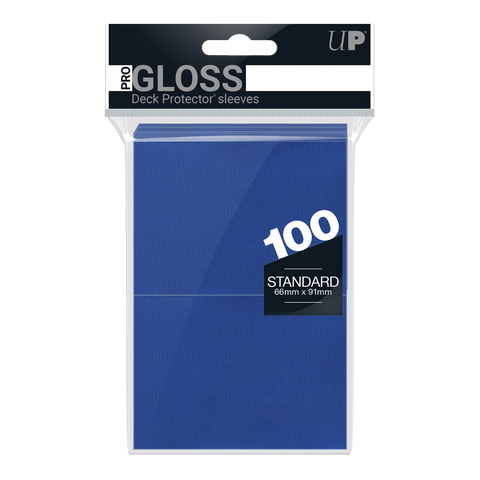 Ultra PRO: Fundas estándar de 100 ct - PRO-Gloss (Azul) 