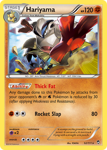 Hariyama (52/111) [XY: Puños furiosos] 