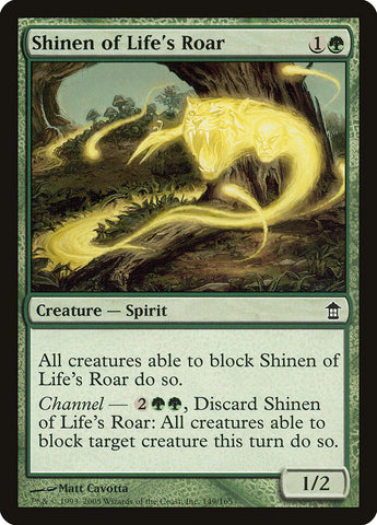 Shinen del rugido de la vida [Salvadores de Kamigawa] 