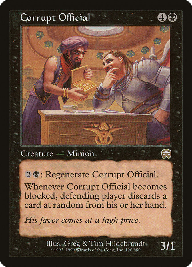 Oficial corrupto [Máscaras mercadianas] 