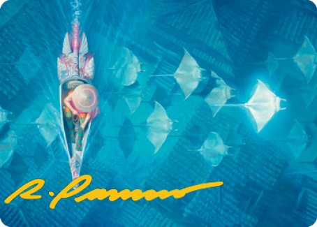 Descubra la tarjeta de arte imposible (firma estampada en oro) [Kamigawa: Neon Dynasty Art Series] 