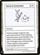 Tú estás al mando [Tarjetas de prueba de juego Mystery Booster] 