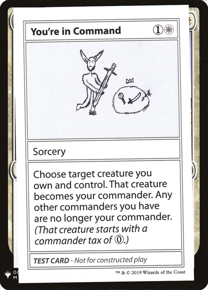 Tú estás al mando [Tarjetas de prueba de juego Mystery Booster] 