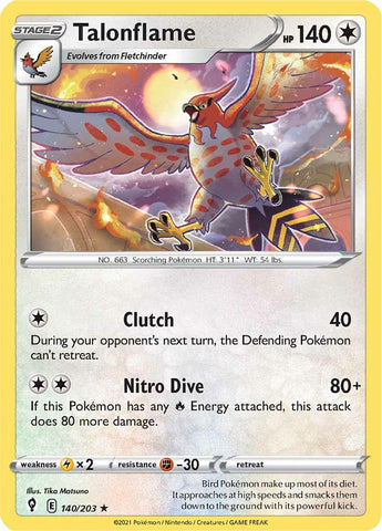 Talonflame (140/203) [Espada y escudo: cielos en evolución] 