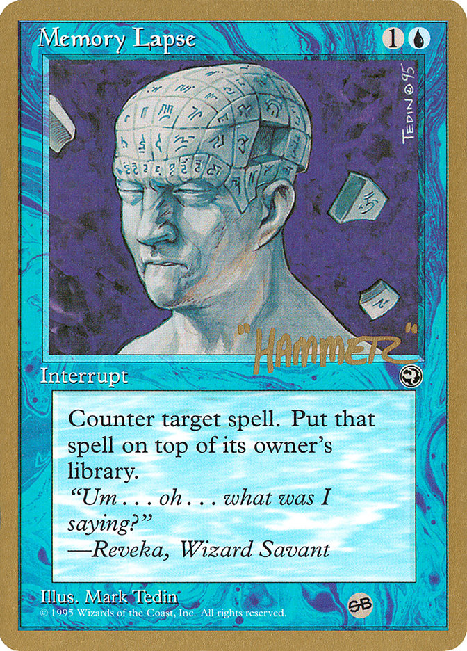 Lapso de memoria (Runas) (Shawn "Hammer" Regnier) (SB) [Conjunto de coleccionista Pro Tour] 