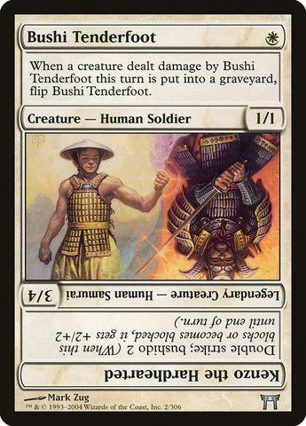 Bushi Tenderfoot // Kenzo el Duro de Corazón [Campeones de Kamigawa] 