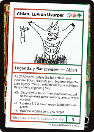 Abian, Luvion Usurper (Edición 2021) [Tarjetas de prueba de juego Mystery Booster] 