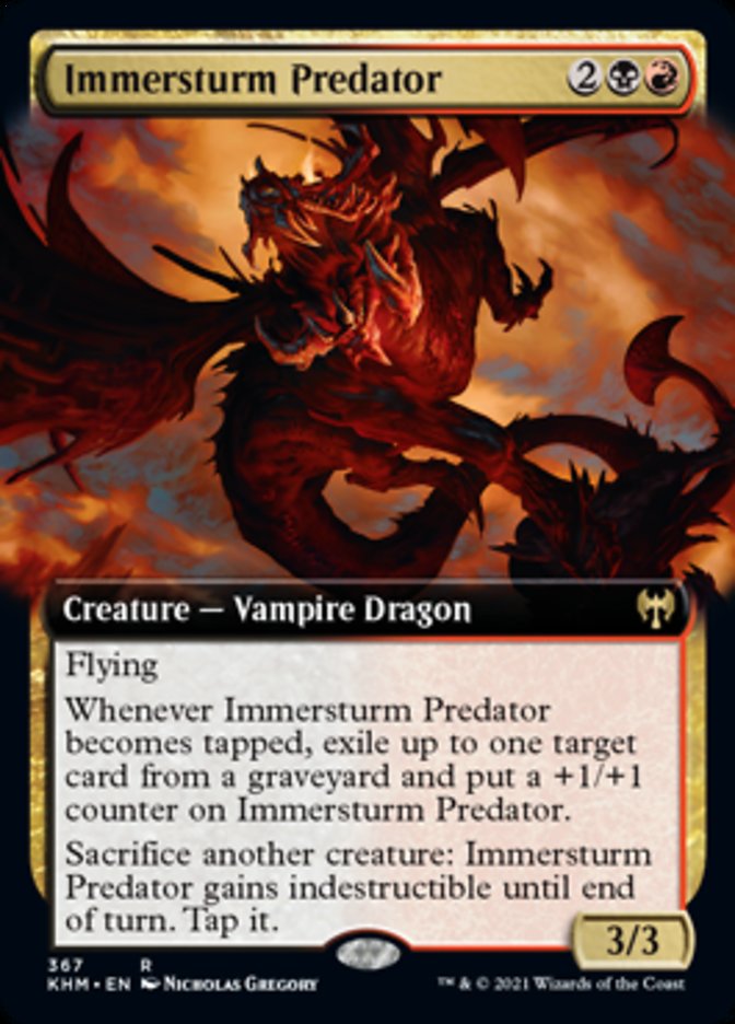 Immersturm Predator (Arte ampliado) [Kaldheim] 
