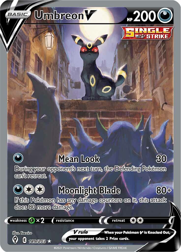 Umbreon V (189/203) [Espada y escudo: cielos en evolución] 