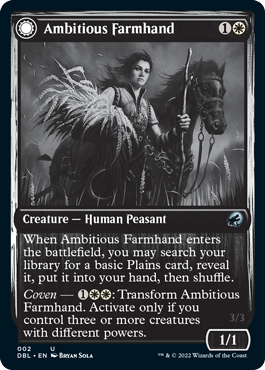 Granjero ambicioso // Cátaro experimentado [Innistrad: función doble] 