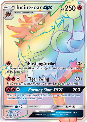 Incineroar GX (147/145) [Sol y Luna: Guardianes en ascenso] 