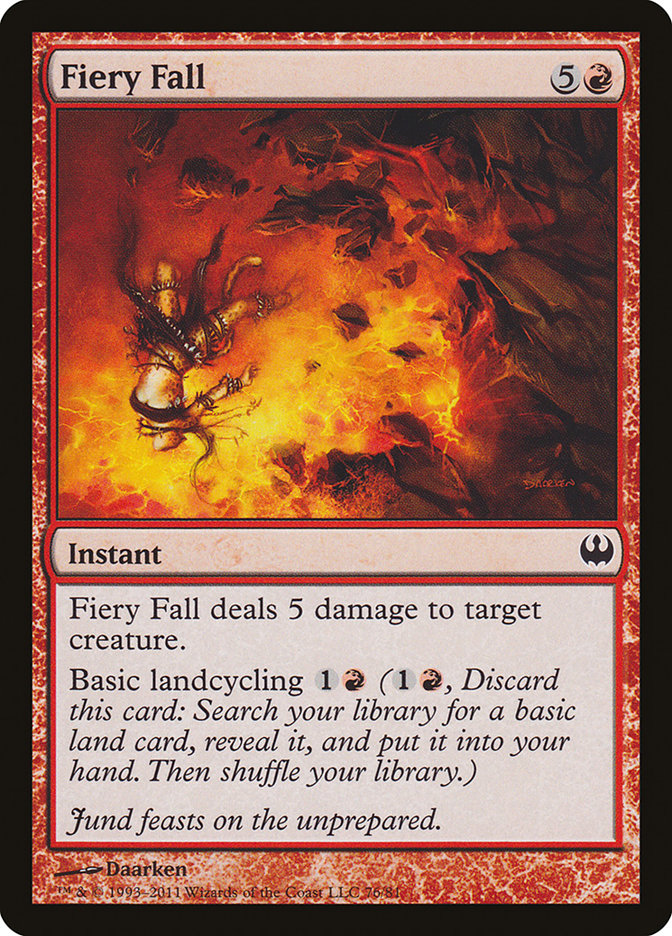 Fiery Fall [Mazos de duelo: Caballeros contra dragones] 