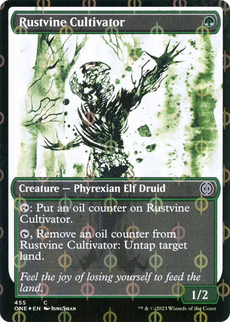 Cultivador Rustvine (Showcase Ichor Step-and-Compleat Foil) [Phyrexia: All Will Be One] 