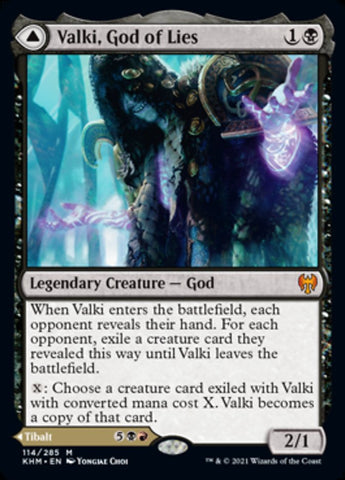 Valki, dios de las mentiras // Tibalt, impostor cósmico [Kaldheim] 